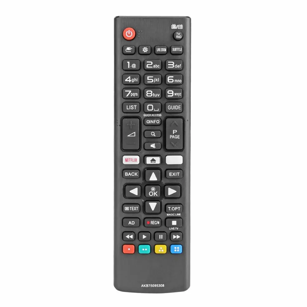 

New ABS Universal TV Remote Control AKB75095308 For LG Smart TV 43UJ6309 55UJ6307 49UJ6309 60UJ6309 65UJ6309 With Netflix Black