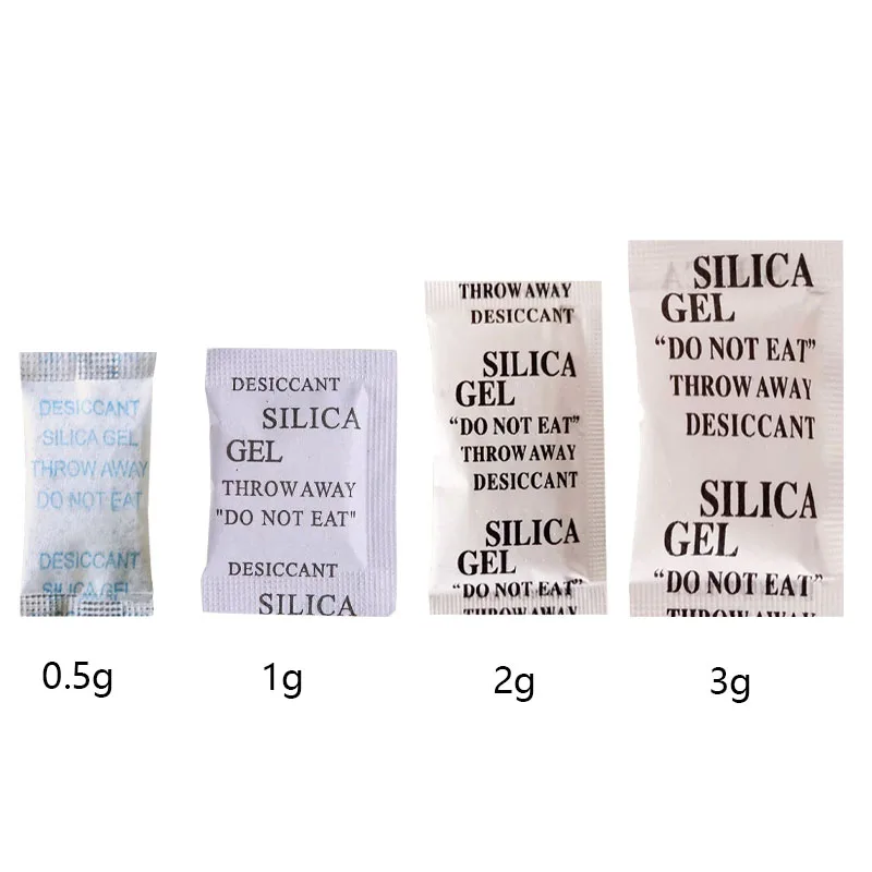 1050pcs 0.53g Nontoxic Silica Gel Packs Desiccant Damp Moisture