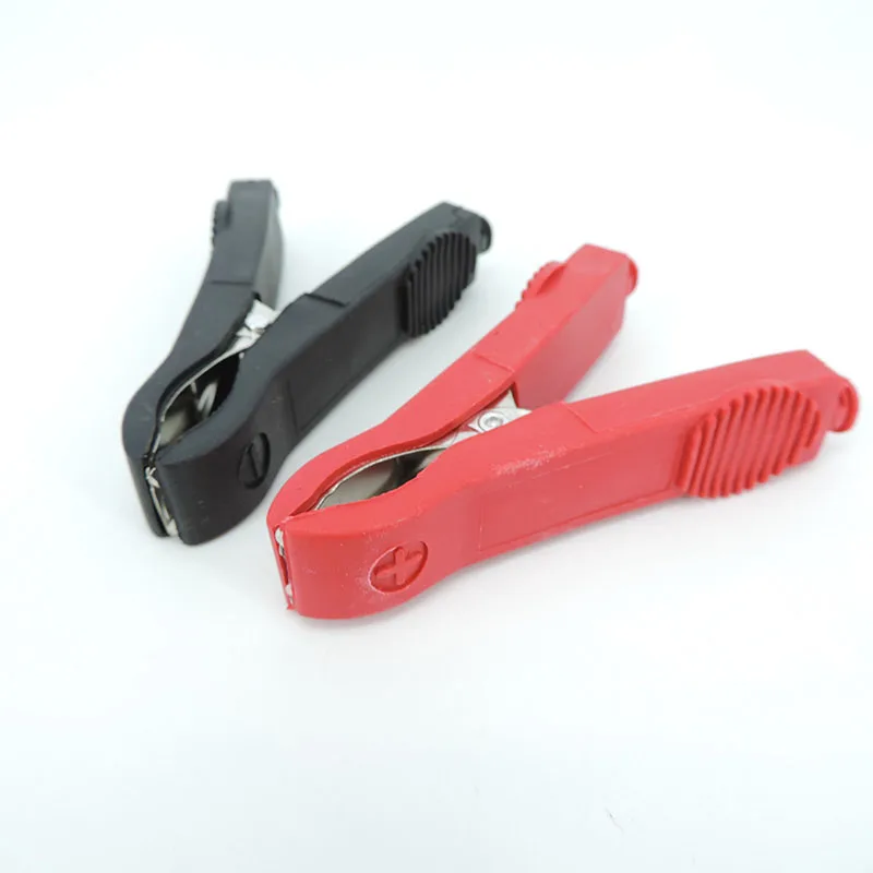76mm 35A Insulated Alligator Crocodile Clips Red Black Electrical Connection car Battery Terminal Test Probe lead Connector alligator clips electric test clamp test probes test clip