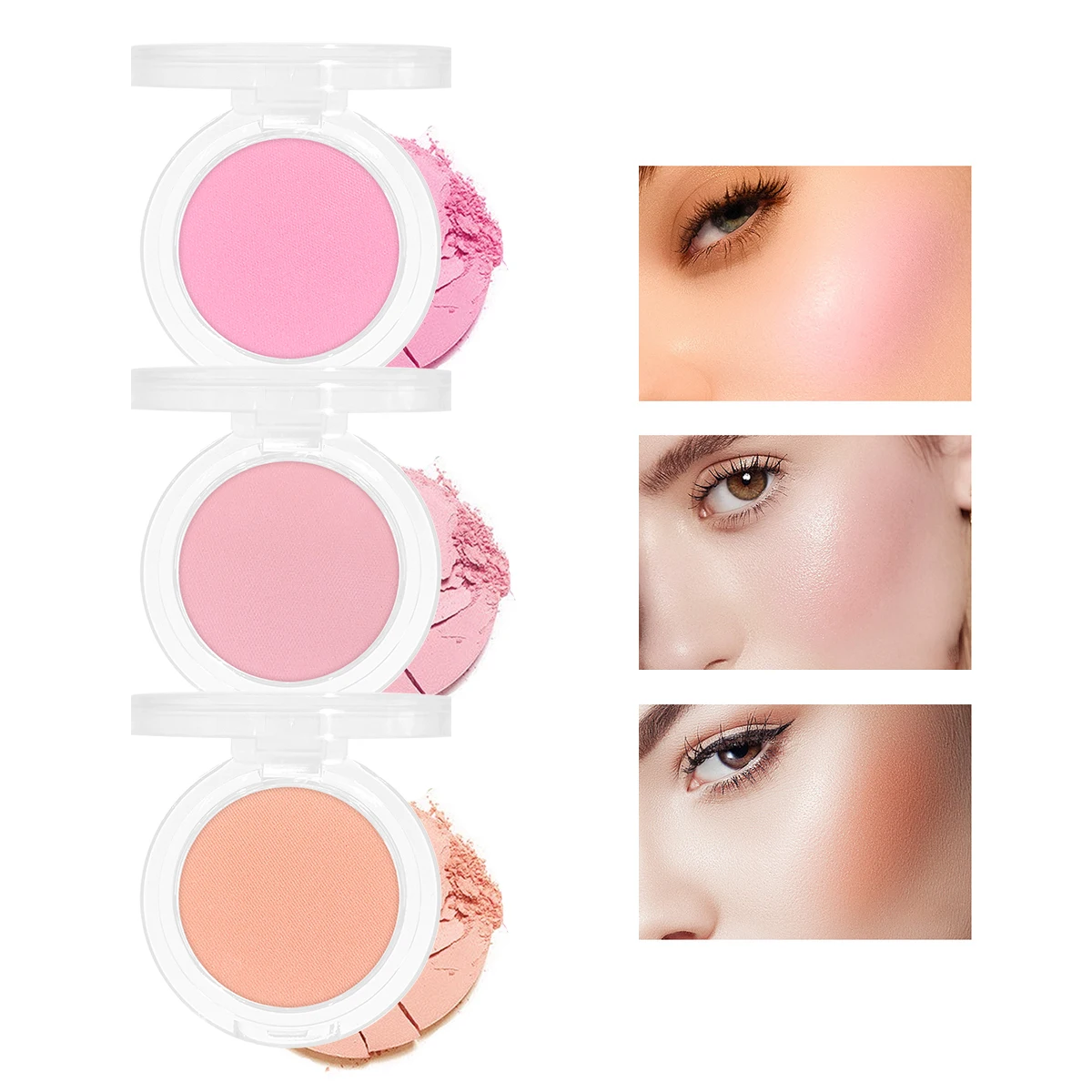 HISYI slightly tipsy blush matte fine flash micro flash natural color makeup pure desire monochrome blush plate 6