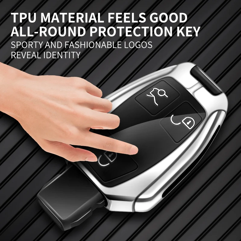 Funda For Llave Auto De Mercedes Benz A B C W204 Glc Amg | Cuotas Sin Interés