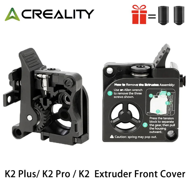 Creality K2/K2 Pro/K2 Plus Combo Extruder Frontabdeckung Original Upgrade Extruder Kit Unterstützung 1,75 mm Filament extrudiert für K2 Plus