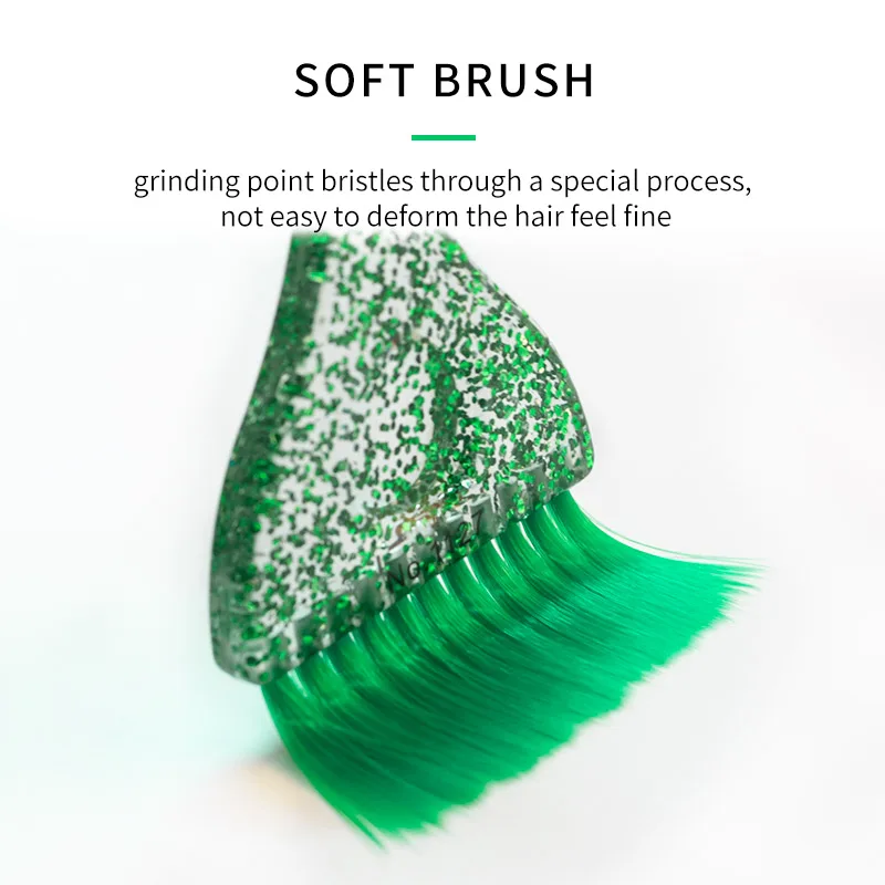 Professional Hair Dye Brush Plastic Crystal Hair Coloring Applicator Brushes Comb Barber Dyeing Tools Salon Styling Accessories