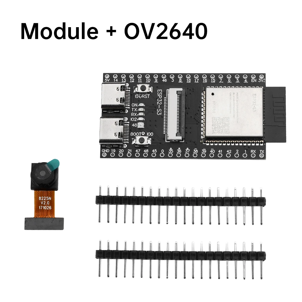 ตัวเลือกสินค้า บอร์ดพัฒนา ESP32-S3 พร้อมกล้อง WiFi Bluetooth
