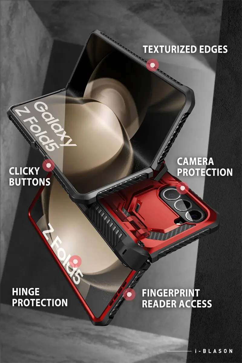I-BLASON For Samsung Galaxy Z Fold 5 Case 2023 Armorbox Full Body Heavy Duty Shock Reduction Case with Built-in Screen Protector