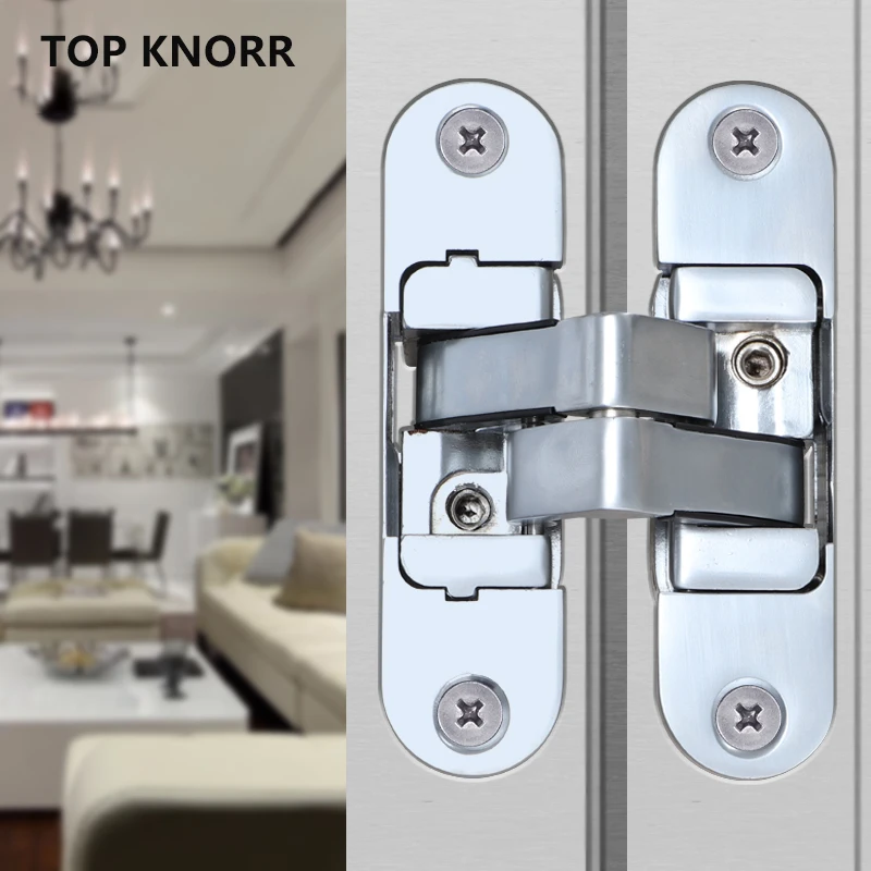 Invisible Door Hinge Interior Door Wooden Hidden Cross Hinge Three-Dimensional Adjustable Cross Adjustable