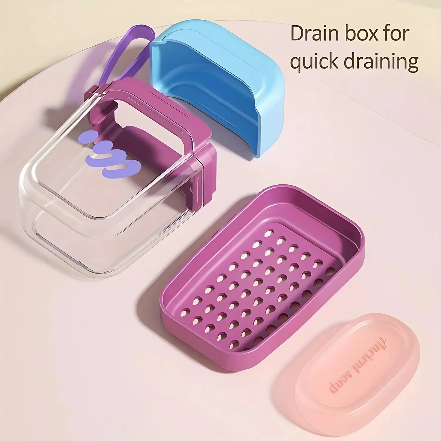 Breathable Drainage Toiletry Storage Box, Leak-Proof Portable Soap Case, Essential for Gym & Travel, Stylish Bathroom Organizer