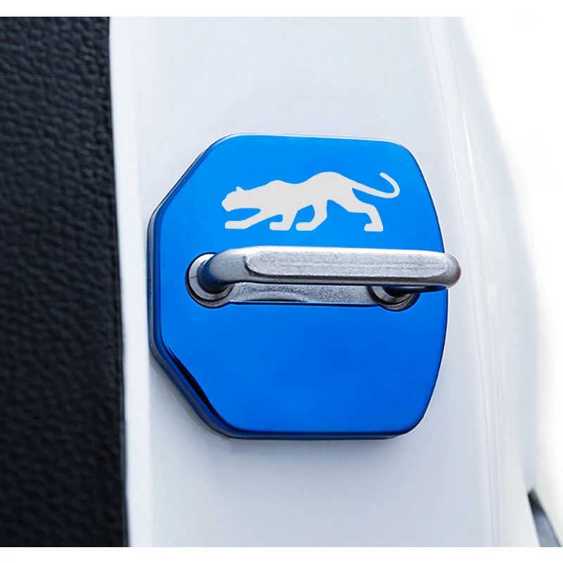 Car Styling 4pcs car door lock cover Auto Emblems Case for Ford Puma