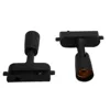 1/5/10/20pcs Lot Adjustable Mini E27 track light,Black White 1 Phase 2 Wire Simple Bulb Changeable E26 Plastic Rail Lighting 4