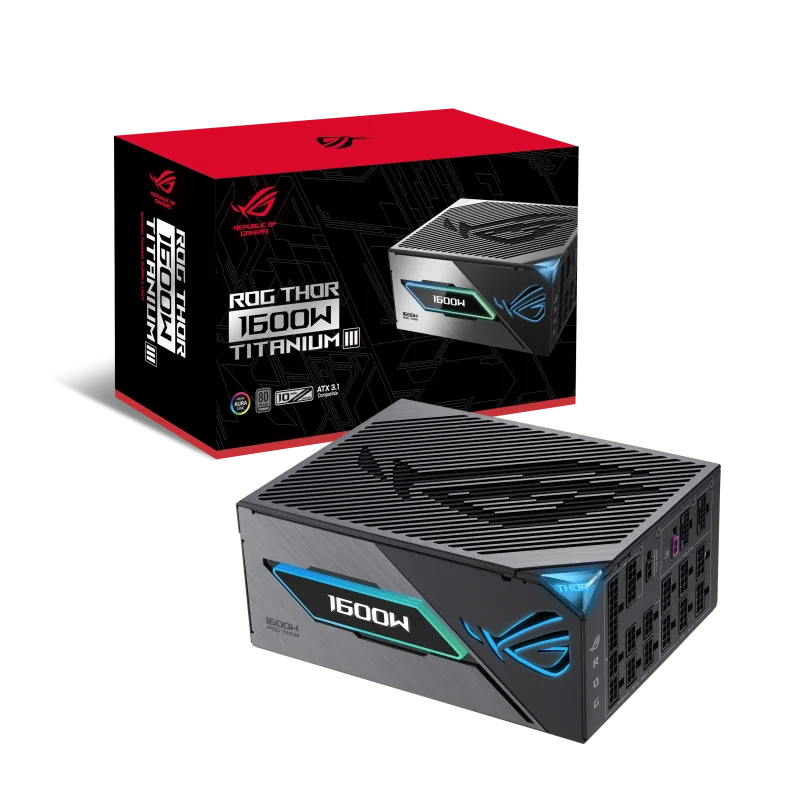 2025년 신제품 ROG THOR III 1000W/1200W 플래티넘 80+ PSU PC 마그네틱 OLED 디스플레이 게이밍 데스크탑 컴퓨터 파워 서플라이