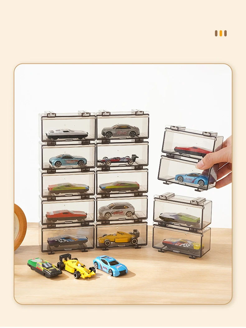 1:64 Acrylic Plastic Toy Storage Box Stackable Diorama – EVOSparks