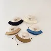 summer Baby Caps Thin Color Mesh Kids Cap Cartoon Bear Infant Toddler Basin Hats Beach Boy Girl Sun Protection Bucket Hat 1-2Y 2