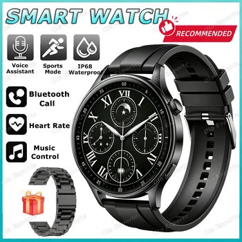 Wireless Charger Round SmartWatch Men 3D Watch DIY Faces Smart Watch for Women Health Heart Rate Monitor Bt Phone Call Message 1