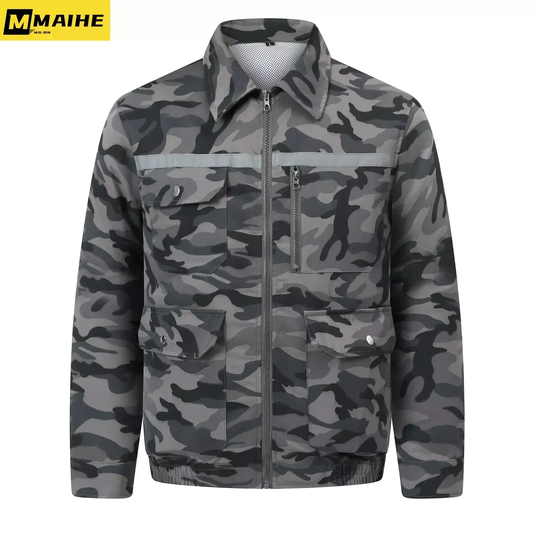 COMXZ Men's Fan Jacket Fashion USB Charging Cooling Tooling Coat Outdoor Camping Fishing Refrigeration Air Conditioning Suit