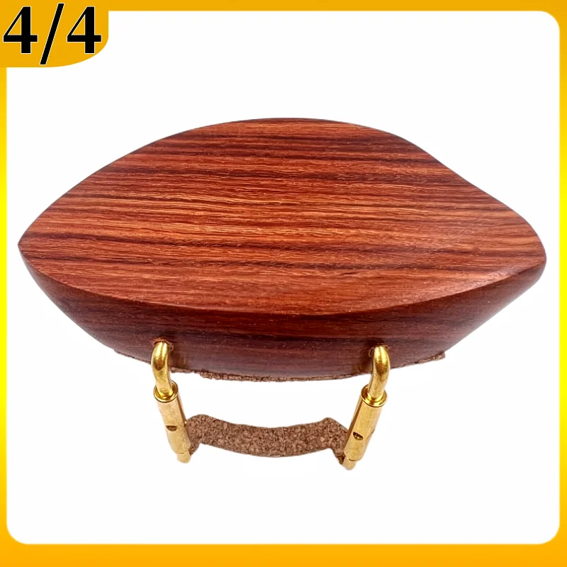 Adjustable Violin Chinrest with Silver/Gold Bracket and Quality Wood Finish