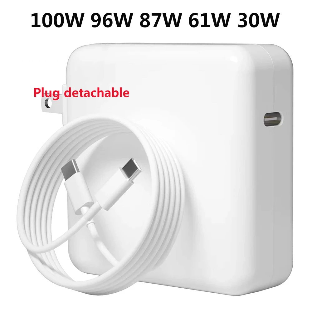 96W Mac Book Pro Dp Charger Adattatore Di Alimentazione Per Caricabatterie Usb C Per Microsoft Surface Pro 8 Macbook Air Ipad Pro Con Cavo Da Usb C A 