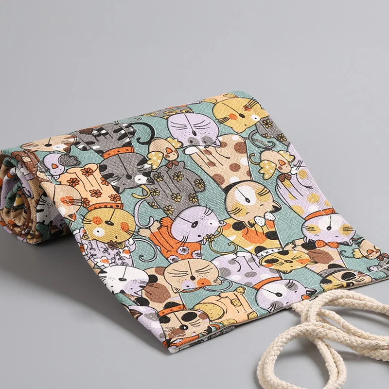 Kawaii Cat Pencil Case for Art Brushes Makeup Brushes Bag Pencil Cases for Office Estuches Escolares Box Kids School