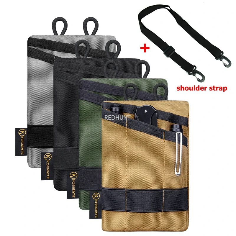 

Tool Pocket Organizer for Outdoor Sports Pocket Organizer Storage EDC Gears for Flashlight/Pocket Knife Tactical Pen Notebook