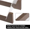 Vinyl Record CD Storage Rack Wood Magazine Album Display Stand Large Capacity Deskop Holder for Home Art Collection Decor NEW 5