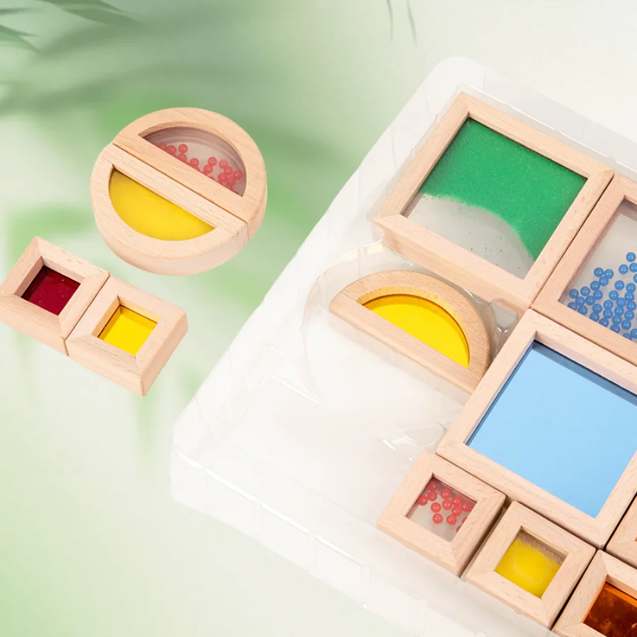 Rainbow Acrylic/Wooden Building Blocks 4