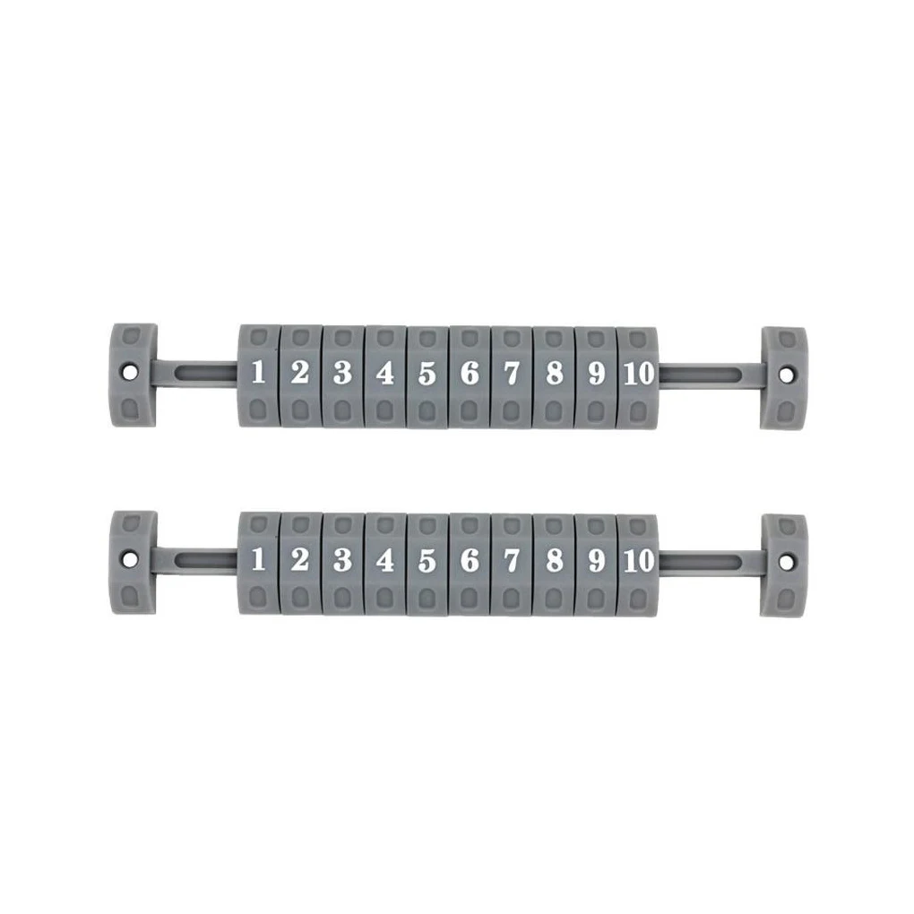 2 Pcs Foosball Counter Table Soccer Scoreboard Football Machine Accessories for Standard Tables Parts Replacement Red