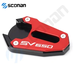 Motorcycle Accessories Kickstand Extension Plate Side Stand Enlarger Pad (SV650 RED)