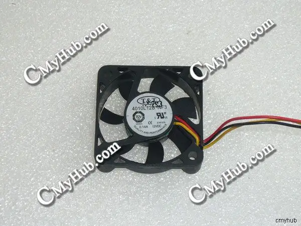 

Для T & T 4010L12B NF3 DC12V 0.14A 4010 4 см 40 мм 40x40x10 мм 3-контактный охлаждающий вентилятор 4010L12B NF3