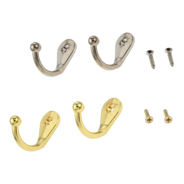 10pcs Wall Hooks w/screw Golden/Silver Mini Hanger Vintage Simple Home  Decor 29mm/1.14inch Hanging Towel Coat Hat Mask Key Bag - AliExpress