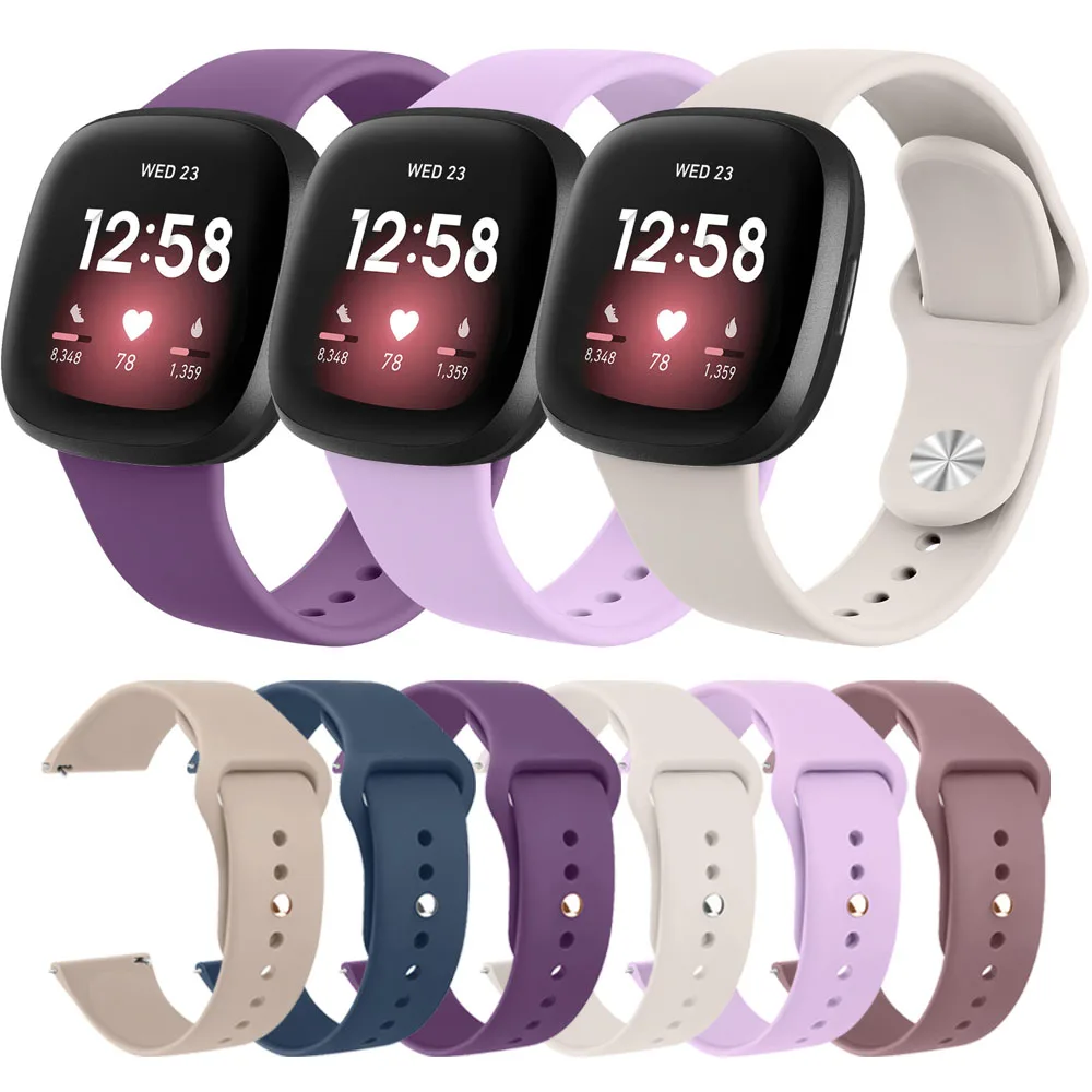 Lágy szilikon szíj számára fitbit Jártas 1/versa 2/versa 3/versa 4 Érlelődik Karcsat számára fitbit Jártas lite/sense/sense 2 szíj Karcsat