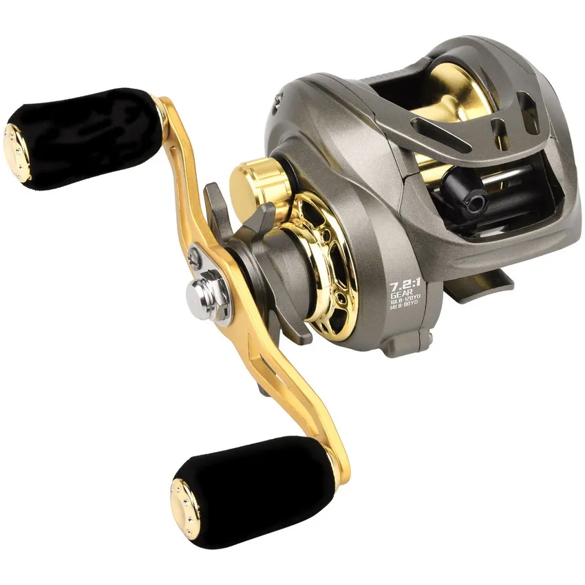 

7.2:1 Fishing Baitcasting Reel Lightweight Baitcasting Reel Heat Resistant Metal Rocker Arm Adjustable Brake Outdoor Accessories