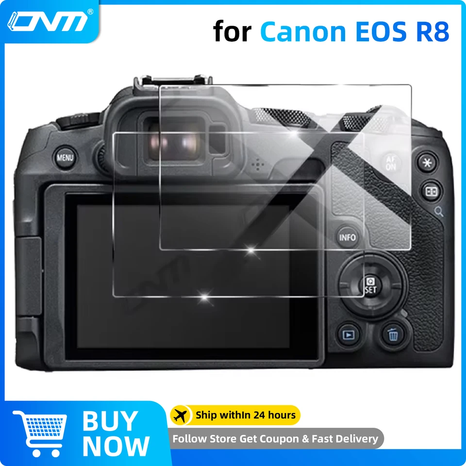 Lot de 2 films protecteurs d'écran compatibles avec appareil photo