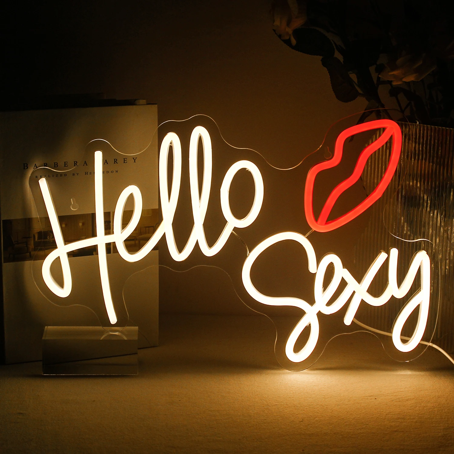Hello Sexy Neon Sign For Wall Decor Custom LED Lights Art Wedding Room Decoration Marriage Bar Party Club Shop Bedroom USB Lamp