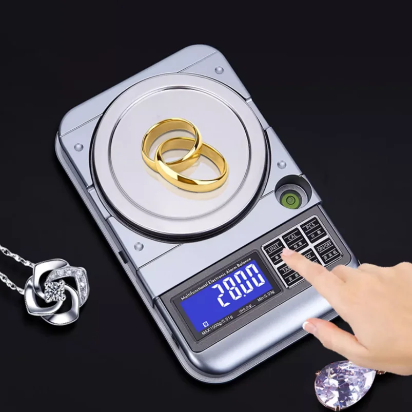 Portable Precision Digital Scale 0.001g 0.01g 0.1g Stainless Steel pocket scale Jewelry Scale Laboratory balance