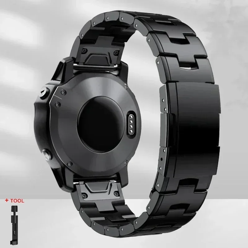 26mm 22mm Quickfit Titanium Strap For Garmin Fenix 8/6/6X/6XPro/7