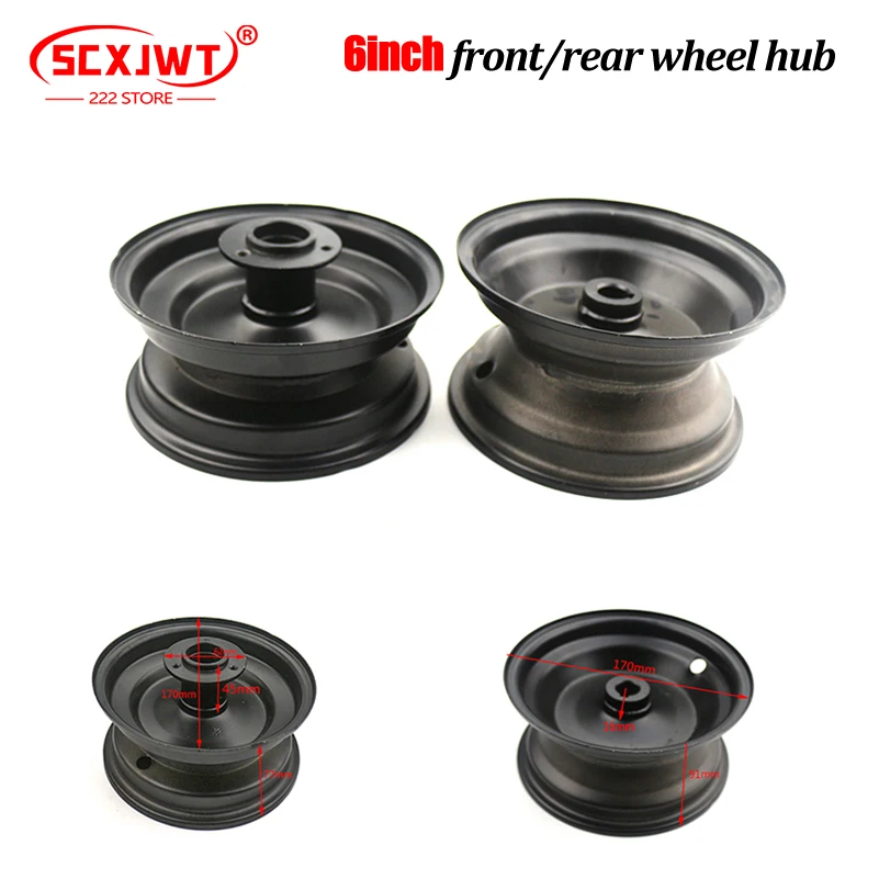 Cerchi Anteriori/Posteriori Da 6 Pollici Per Atv Karting Scooter Tosaerba 13 X5.0-6 13 X6.50-6 145/70-6 Pneumatici Ruote Parti