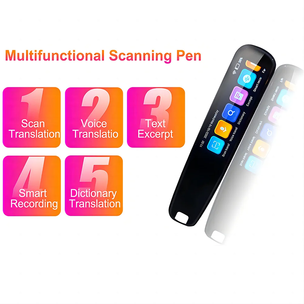 

2023 New Smart Voice Scan Translator Pen MultifunctionTranslation Real Time 121 Languages Translator Business Dictionary Pen Hot