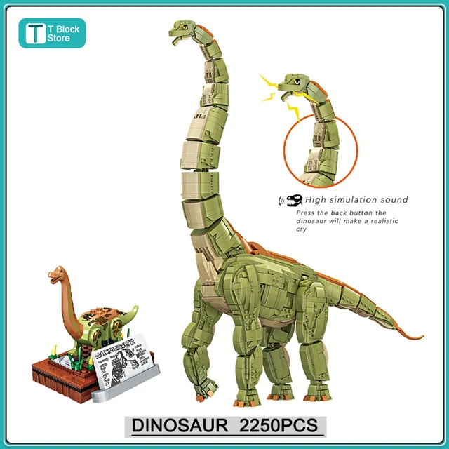 Jurassic Park dinozor dünya yapı taşları lego brachiosalego MOC tuğla seti  ile uyumlu erkek çocuk oyuncakları çocuk yılbaşı hediyeleri - AliExpress