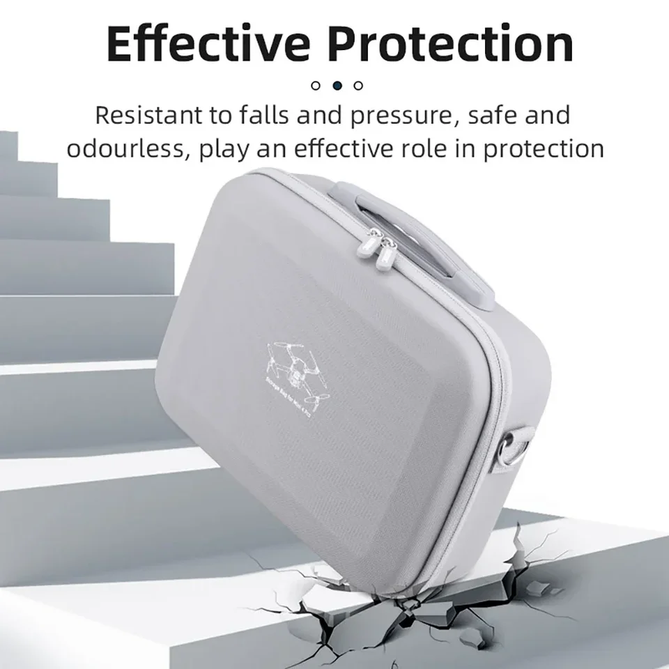 Custodia Rigida Da Trasporto Per Telecomando DJI RC Pro 2 | Borsa EVA Antigraffio Con Moschettone E Spazio Accessori - 2