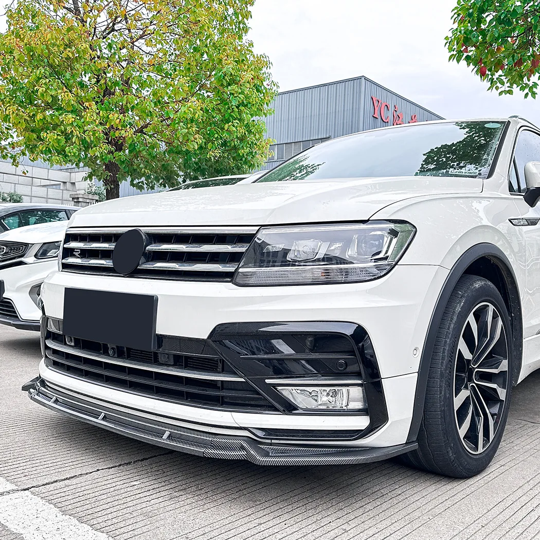 Car Bumper Spoiler Bumper Lip Car Front Bumper Lip Spoiler For Volkswagen Tiguan MK2 Rline