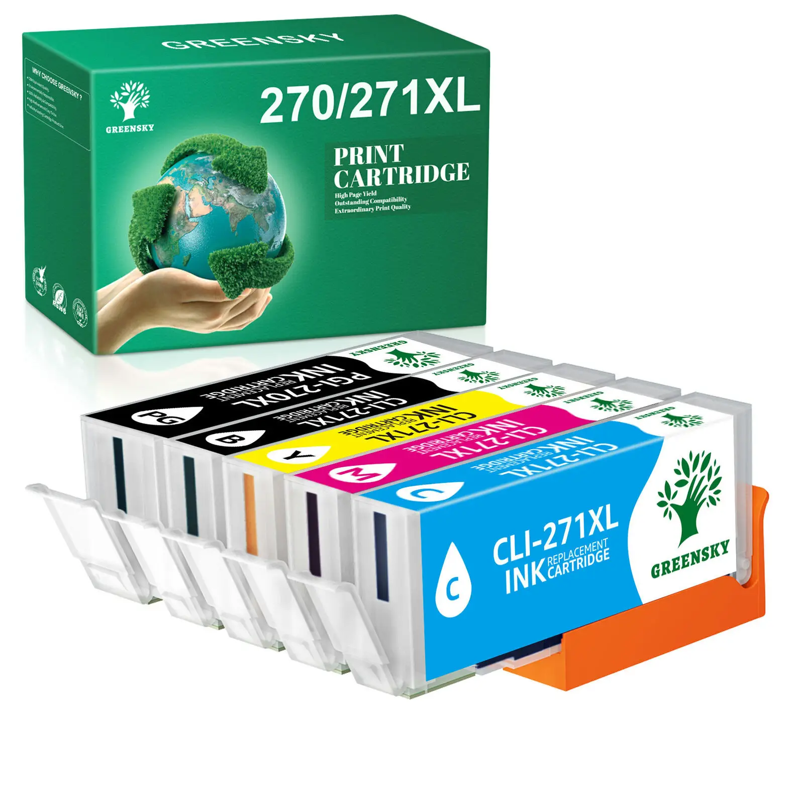 5PK PGI-270 XL CLI-271 XL Ink for Canon PIXMA MG7700 MG7720 TS8020 printer