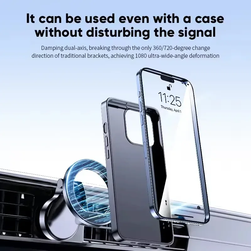 Magnetic Car Phone Holder - Universal Mobile Support