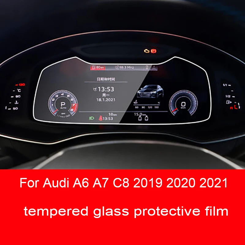 Für audi a6 a7 c8 2019-2021car Innen schirm gehärtetes Glas