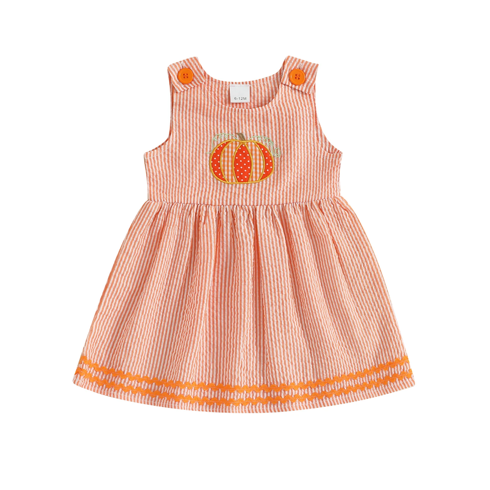 Seersucker Pumpkin Dress
