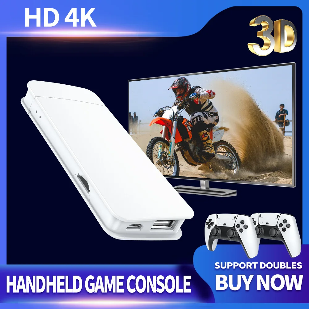 M15 retro game console 64GB 20000+gaming handheld game console wireless version with built-in 20+emulator stick 4K