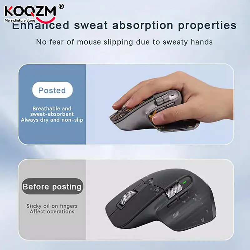 Fita Antiderrapante de Aderência do Mouse Etiqueta Artesanal do Skate para Logitech mx Master 3s - Imagem 6