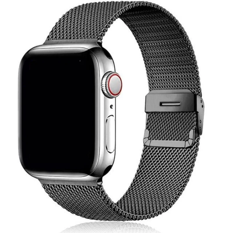 Elegant Milanese Stainless Steel Watch Band - Premium Adjustable Strap