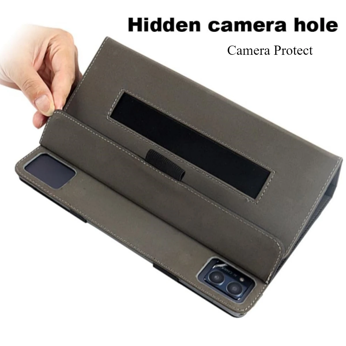 Premium Magnet Cover: PU Leather Folio Folding Stand Case