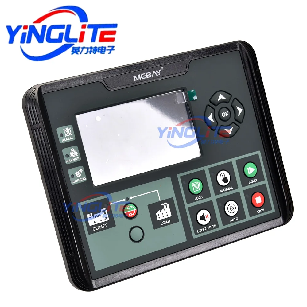 Mebay DC60D DC62D 디젤 발전기 컨트롤러 Genset 매개 변수 모니터링 용 LCD 제어판 DC60DR DC62DR