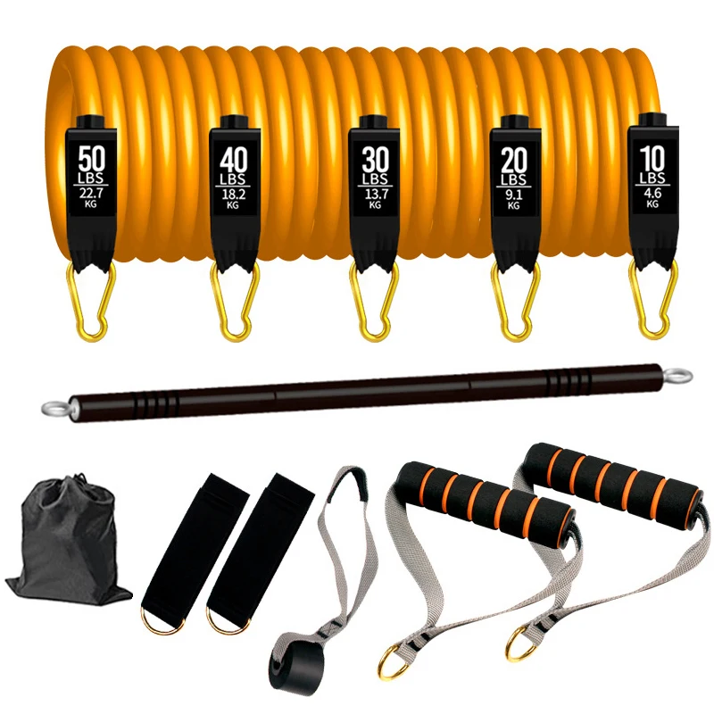 Bandes de résistance élastique - Set de 2 - Yoga Pilates & Fitness - Yojugara