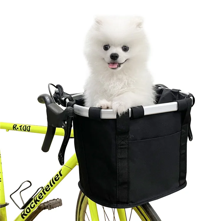 Title 3, Pet Bicycle Bag Carrier Fold Bike Basket Seat H...